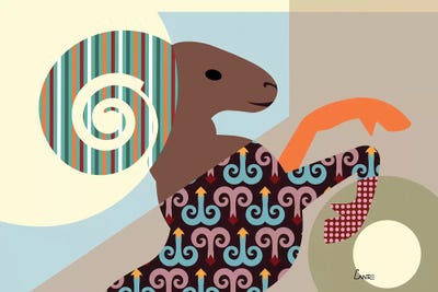 Aries Zodiac by Lanre Studio metal wall art