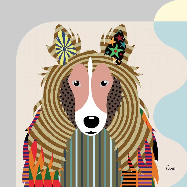 Shetland Sheepdog Sheltie by Lanre Studio wall art