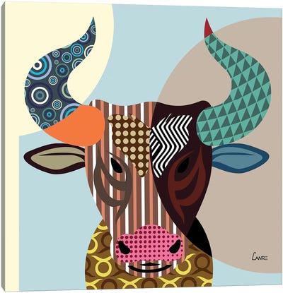 Taurus Zodiac Canvas Art Print - Bull Art