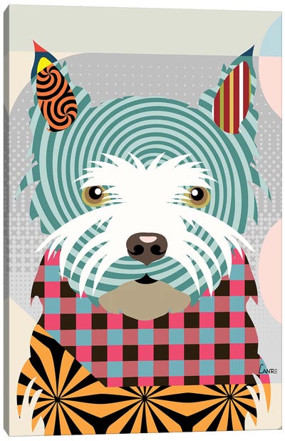 West Highland Terrier Canvas Art Print - Lanre Studio