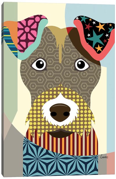 Wire Fox Terrier Canvas Art Print - Art by Black Artists