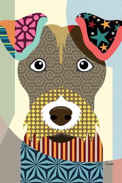 Wire Fox Terriers: Wire Fox Terrier by Lanre Studio