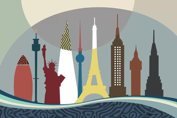 Lanre Studio: World Travel Landmarks by Lanre Studio