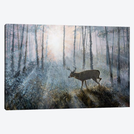 Deer Path IV Canvas Print #LNS2} by B. Lynnsy Art Print
