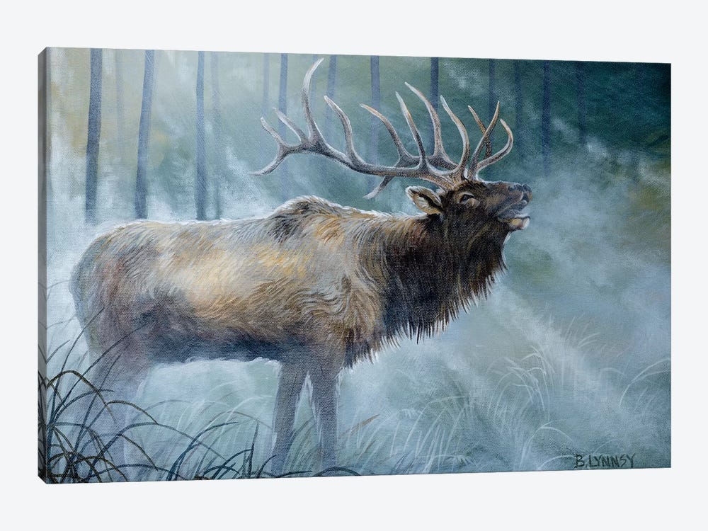 Elk Journey III by B. Lynnsy 1-piece Art Print