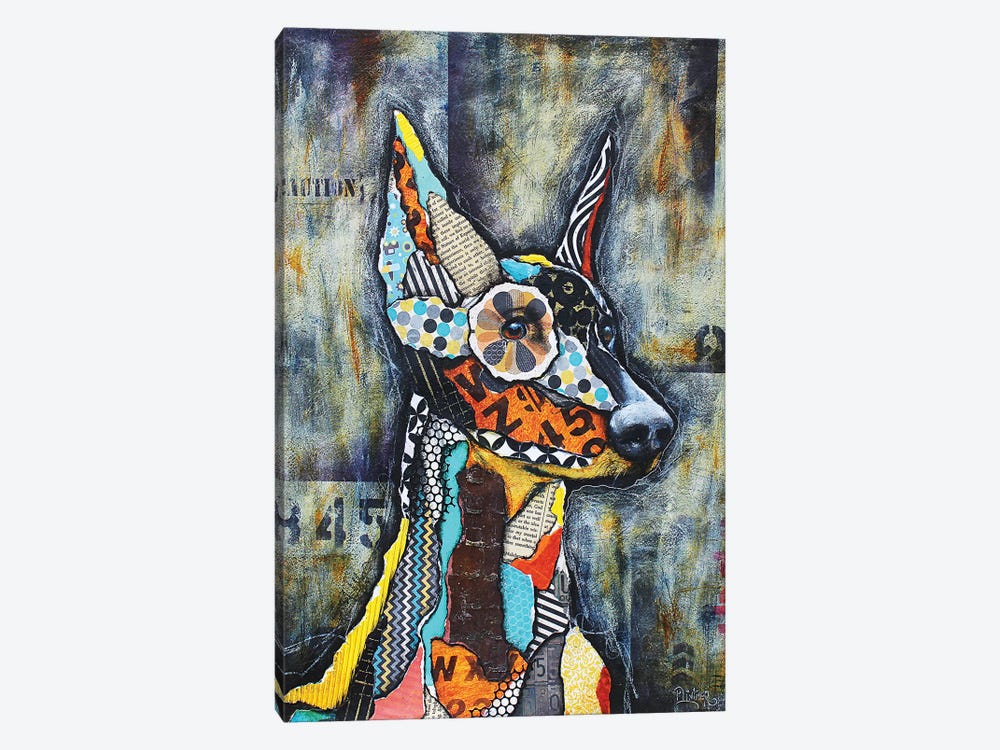 Doberman by Patricia Lintner 1-piece Art Print