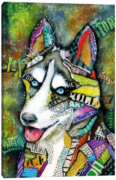 Husky Canvas Art Print - Patricia Lintner