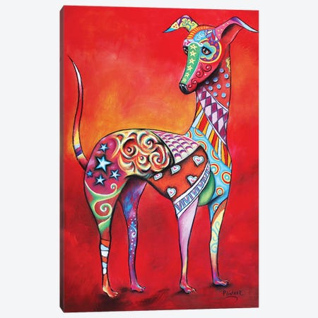 Italian Greyhound Canvas Print #LNT18} by Patricia Lintner Canvas Wall Art
