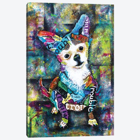 Trouble Canvas Print #LNT27} by Patricia Lintner Canvas Art