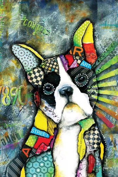 Boston Terrier Canvas Wall Art By Dean Russo ICanvas   LNT29