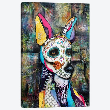 Xolo Day Of The Dead Canvas Print #LNT43} by Patricia Lintner Canvas Print