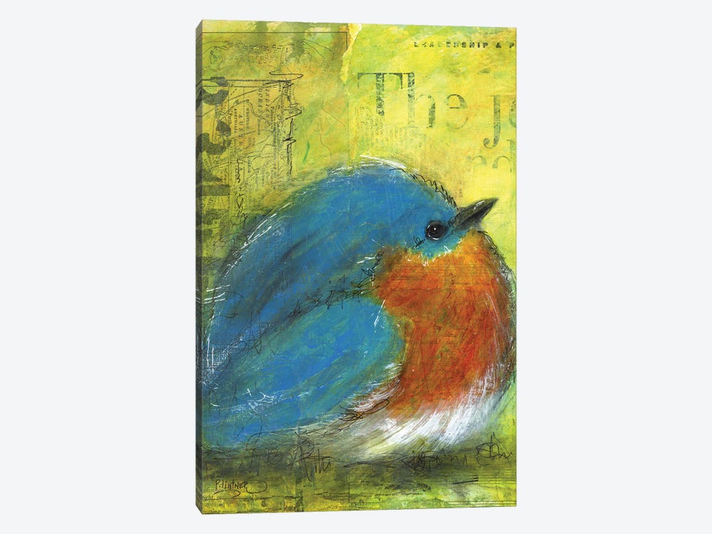 Blue Bird by Patricia Lintner 1-piece Canvas Art Print