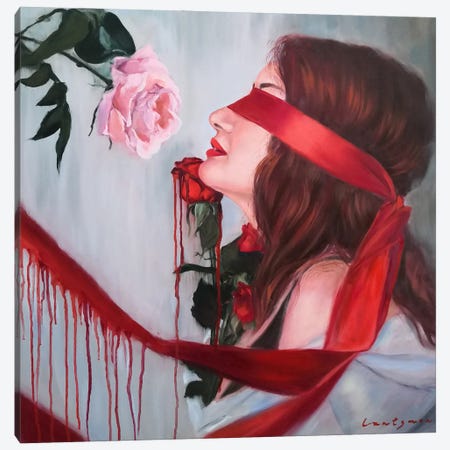 Eyes Wide Shut Canvas Print #LNX17} by Jane Lantsman Canvas Print