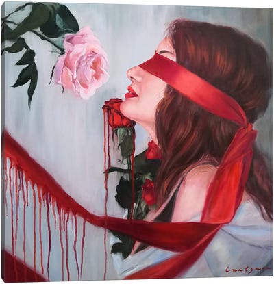 Eyes Wide Shut Canvas Art Print - Anti-Valentine's Day
