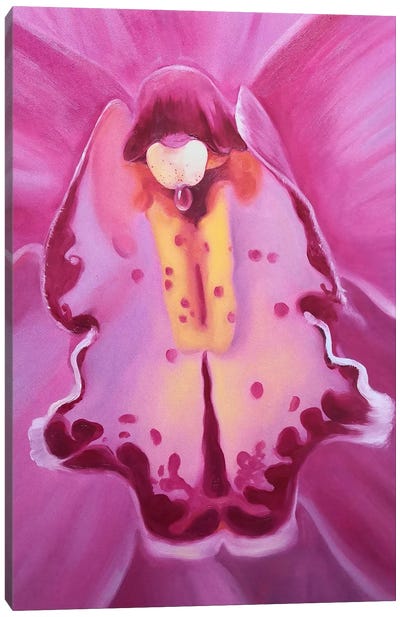 Orchid - A Flower Of Femininity And Passion I Canvas Art Print - Jane Lantsman
