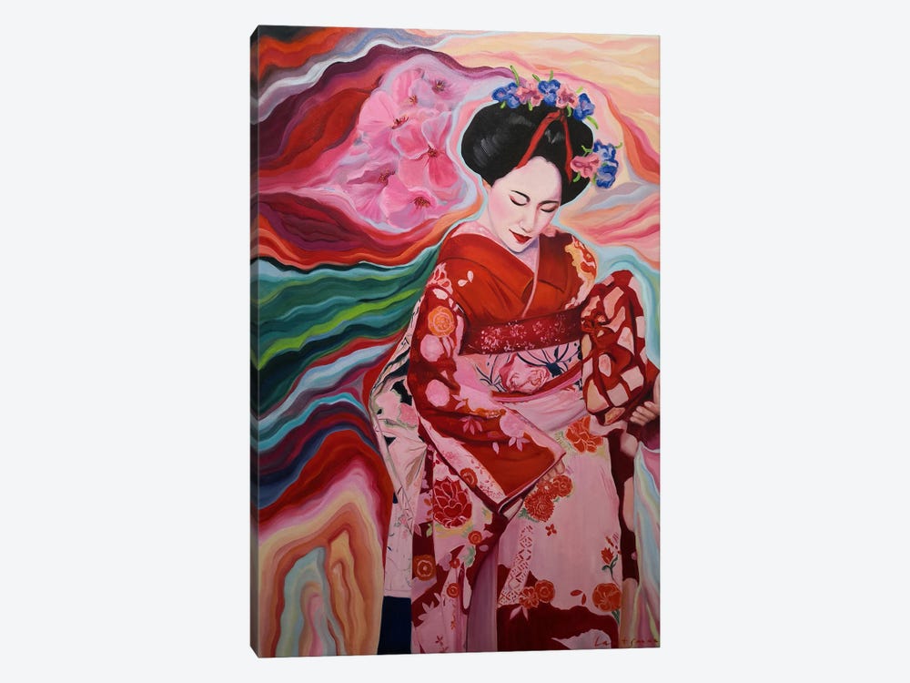 Magical World Of Geisha by Jane Lantsman 1-piece Canvas Art Print