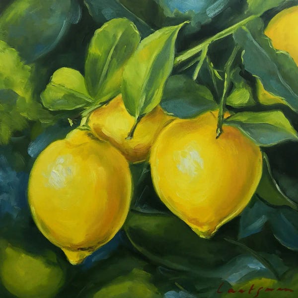 Jane Lantsman: Lemons On A Branch by Jane Lantsman