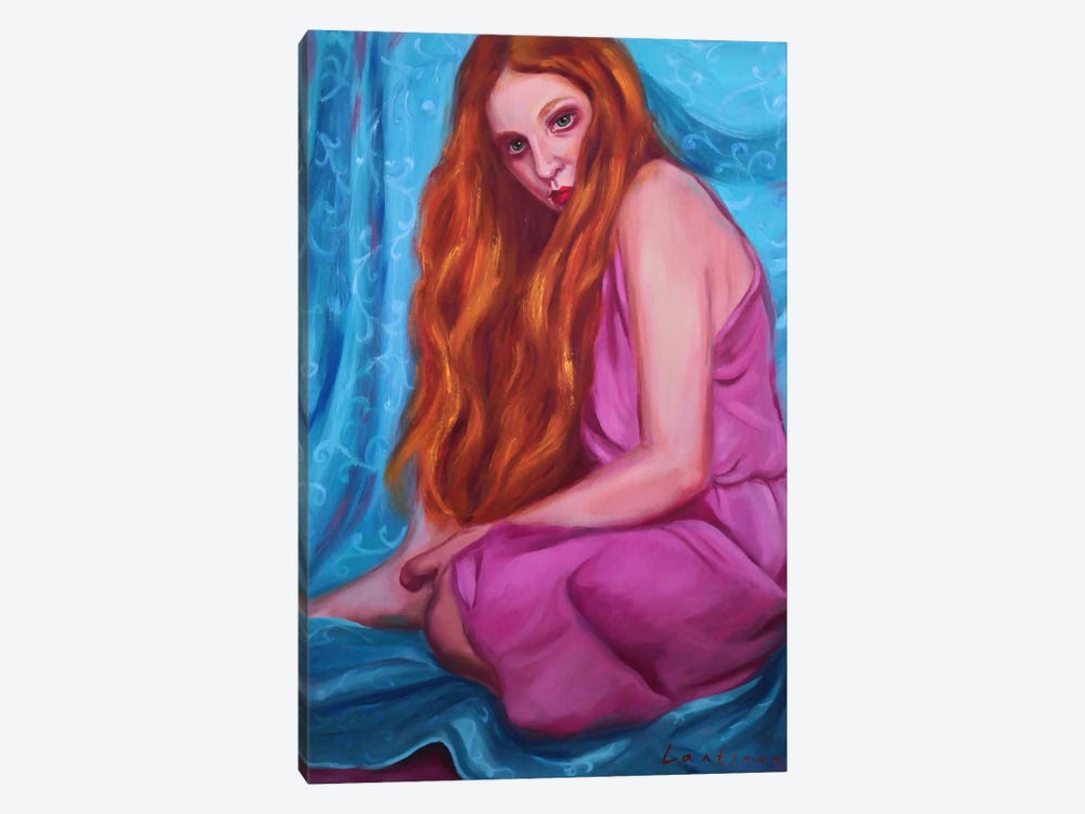 Redhead Girl Figure by Jane Lantsman 1-piece Art Print