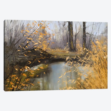 In The Autumn Forest Landscape Canvas Print #LNX6} by Jane Lantsman Canvas Print