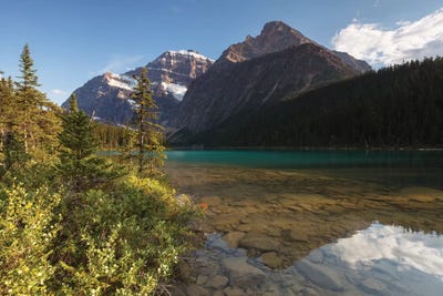 Cavell Lake by Sergio Lanza framed canvas print