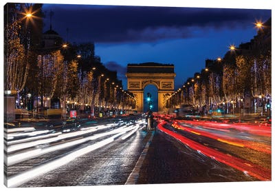 Champs-Élysées II Canvas Art Print - Arches