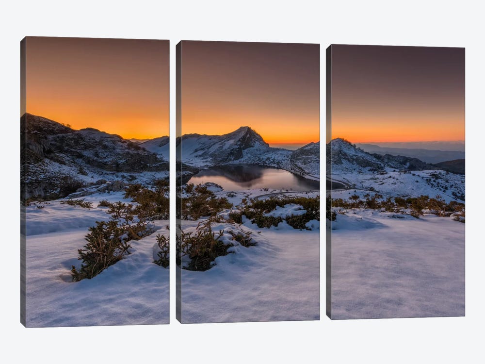 Europe Peaks by Sergio Lanza 3-piece Canvas Print