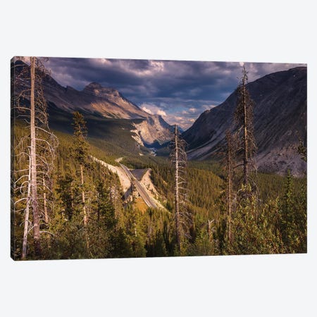 Icefields Parkway, Canadian Rockies Canvas Print #LNZ137} by Sergio Lanza Art Print
