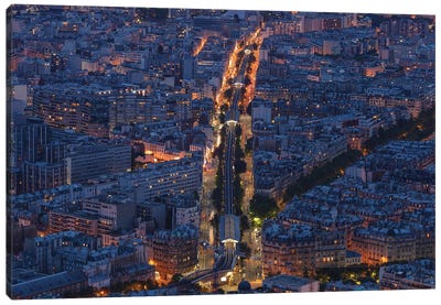 Lines Of The City Canvas Art Print - Sergio Lanza