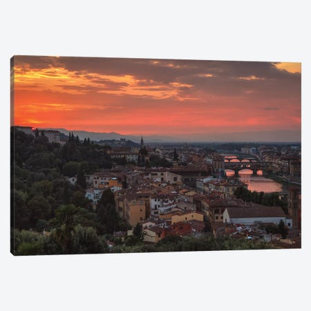 Old Florence Canvas Print #LNZ173} by Sergio Lanza Canvas Wall Art