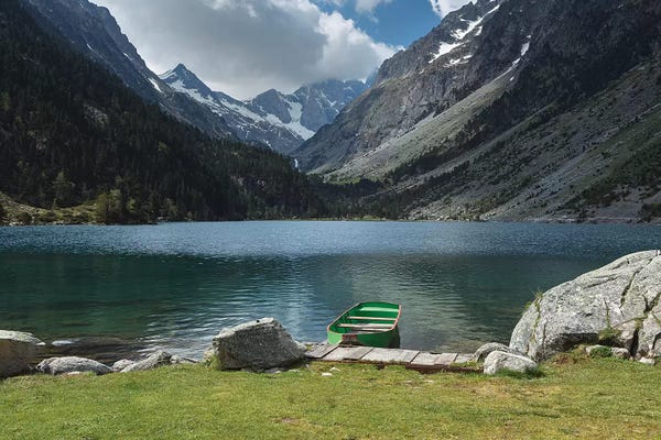 Sergio Lanza: The Boat At Gaube by Sergio Lanza