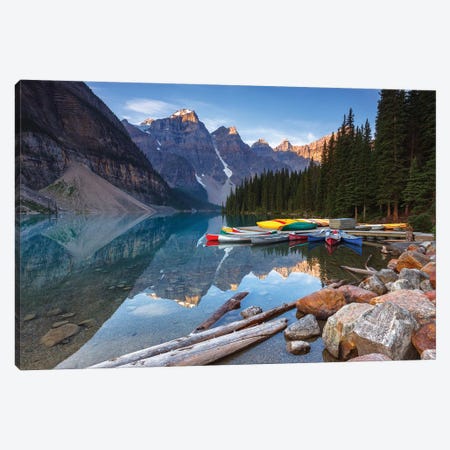 Valley Of The Ten Peaks, Banff National Park, Canada Canvas Print #LNZ233} by Sergio Lanza Art Print