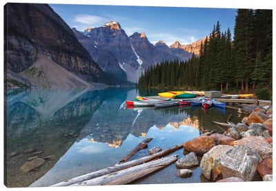 Valley Of The Ten Peaks, Banff National Park, Canada Canvas Art Print - Sergio Lanza