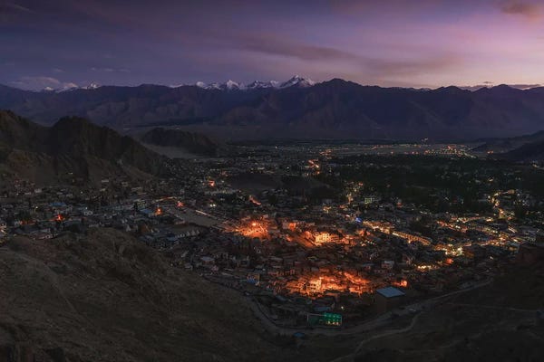 Sergio Lanza: View From Leh Palace by Sergio Lanza