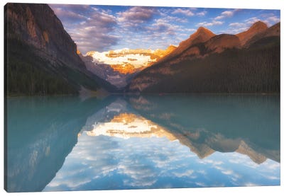 Magical Lake Louise Canvas Art Print - Serene Photography
