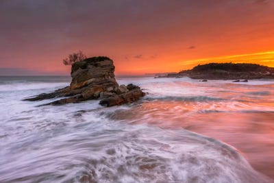 Orange Dawn by Sergio Lanza framed canvas print