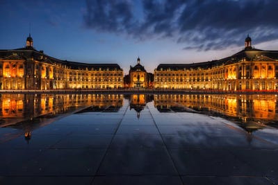 Place de la Bourse by Sergio Lanza metal wall art