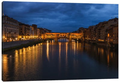 Ponte Vecchio Canvas Art Print - Tuscany Art