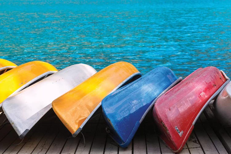 Canoes By Moraine by Sergio Lanza wall art