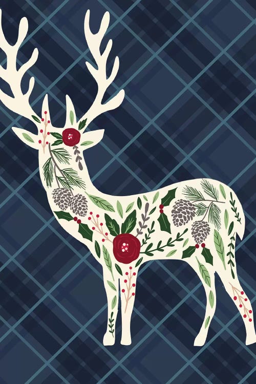 Cozy Christmas Cabin II by Louise Allen wall art