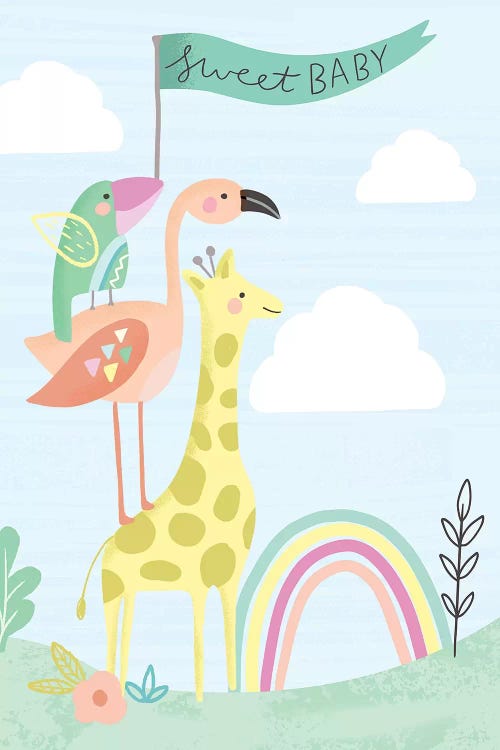 Hello Sweet Baby by Louise Allen wall art