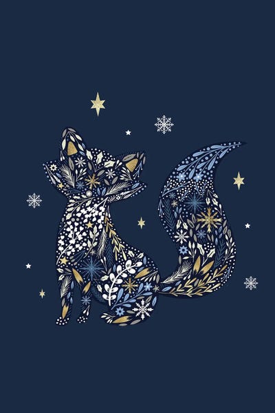 Pink Light Studio: Majestic Winter Woodland I by Louise Allen