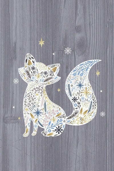 Pink Light Studio: Majestic Winter Woodland II by Louise Allen