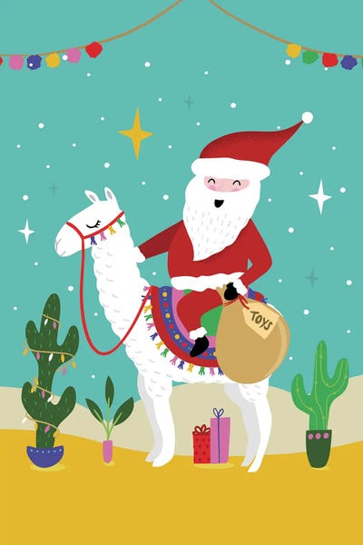 Llamas: Feliz Navidad by Louise Allen