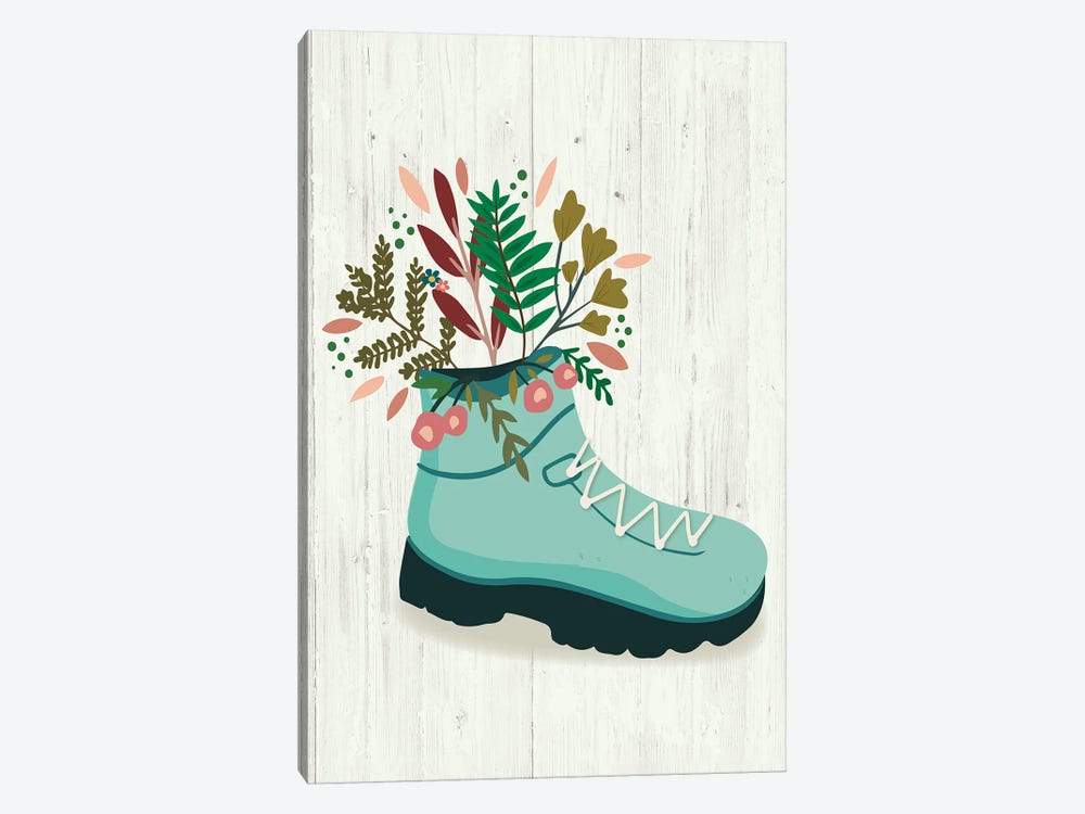 Floral Boots by Louise Allen 1-piece Canvas Art