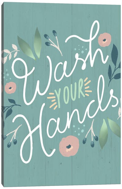 Wash Your Hands Canvas Art Print - Louise Allen
