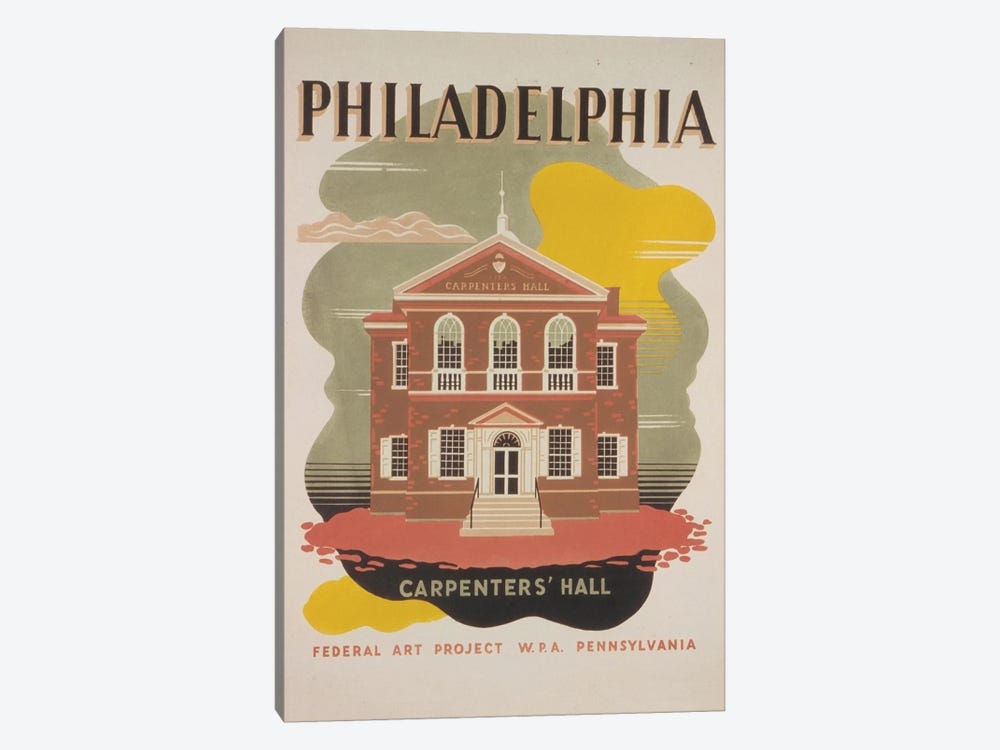 Philadelphia - Carpenters' Hall by Library of Congress 1-piece Canvas Print