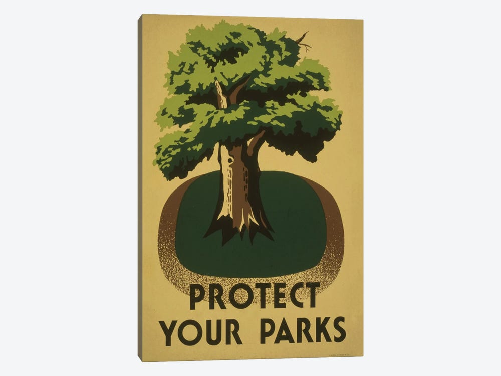 Protect Your Parks by Library of Congress 1-piece Canvas Print