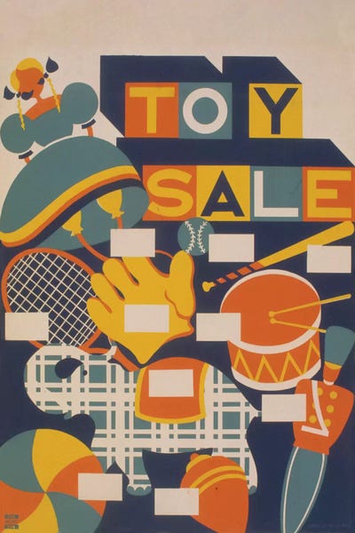Toy Sale by Library of Congress canvas print