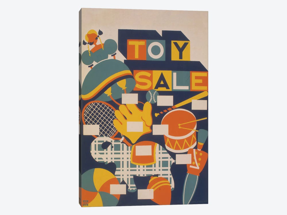 Toy Sale by Library of Congress 1-piece Canvas Print