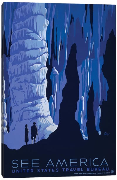 Caverns Canvas Art Print - Library of Congress